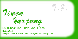 timea harjung business card